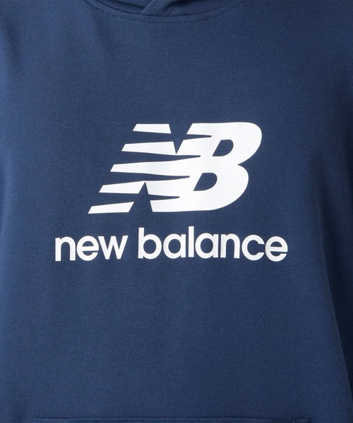 NEW BALANCE(ニューバランス)の「new balance/ニューバランス スウェットパーカー プルオーバー デカロゴ MT41501(パーカー・メンズ・ブラック/グレー/ネイビー・2XL/L/M/XL)」の11枚目の写真