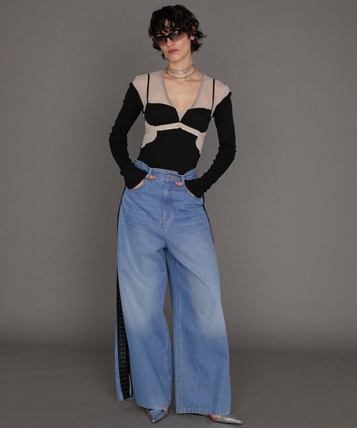 メッシュテレコトリムボディスーツ / Mesh Teleco Trim Bodysuit（T 