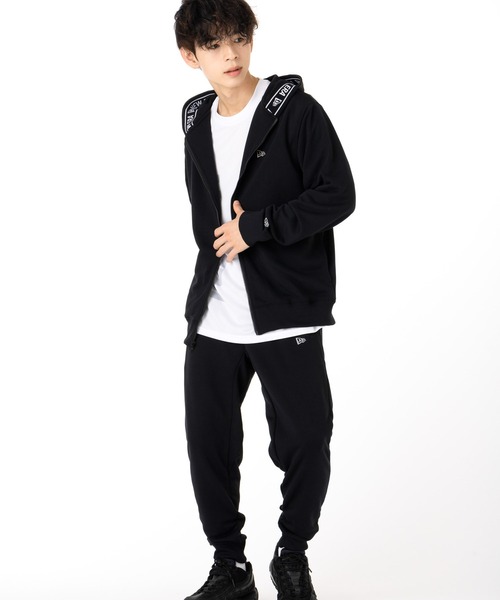 NEW ERA（ニューエラ）の「ニューエラ パフォーマンスアパレル パーカージップアップ 吸汗速乾性（パーカー・メンズ・ブラック・XXL/XL/L/M）」の19枚目の写真