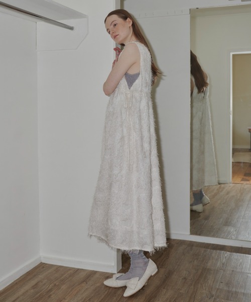idem(イデム)の「fringe muse jumper skirt/フリンジジャンスカ(ワンピース・レディース・ブラック/アイボリー・FREE)」の11枚目の写真