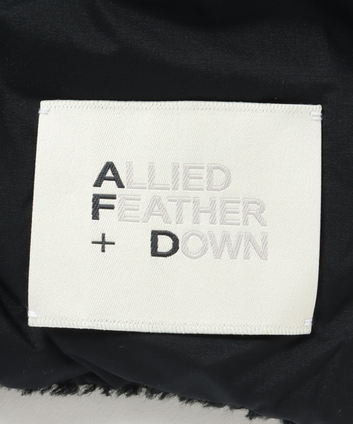 ALLIED FEATHER+DOWN(アライドフェザーダウン)の「【ALLIED FEATHER&DOWN】 Bulky Down マフラー(マフラー・メンズ・ベージュ/ブラック・FREE)」の14枚目の写真