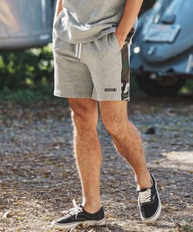 mp11865-Camouflage Line Sweat Shorts ショートパンツ