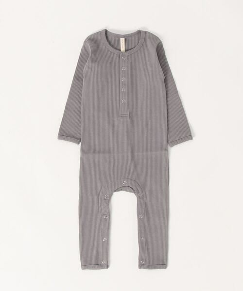 【セール】【Bs】【it】【Quincy Mae】RIBBED BABY JUMPSUIT | WASHED-INDIGO（その他ベビー用品）｜Rylee + Cru（ライリーアンドクルー） 5,643円
