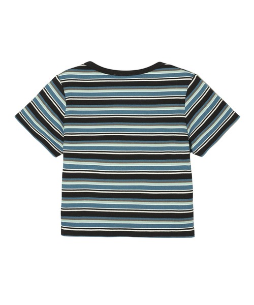 X-girl（エックスガール）の「STRIPED S/S TOP AND SKIRT SET UP（ワンピース・レディース・ブラック/ブルー/ブラウン・M/S）」の20枚目の写真