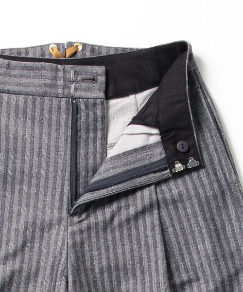 Ray BEAMS(レイビームス)の「Ray BEAMS / ヘリンボーン ガウチョパンツ(その他パンツ・レディース・ブラック/ネイビー・1/0)」の7枚目の写真