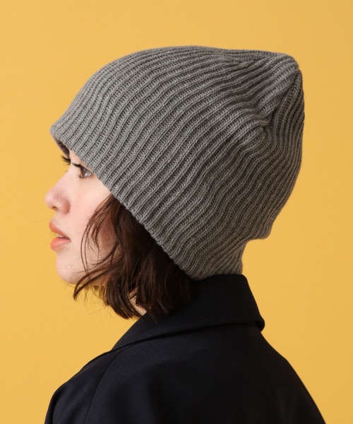 PBLIM（ページボーイリム）の「PBLIM/2wayビーニー（ニットキャップ/ビーニー・レディース・グレー/ブラック・FREE）」の7枚目の写真