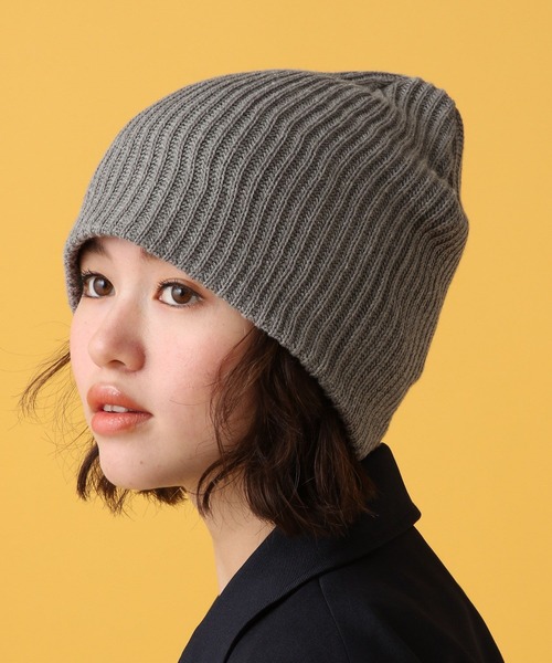 PBLIM（ページボーイリム）の「PBLIM/2wayビーニー（ニットキャップ/ビーニー・レディース・グレー/ブラック・FREE）」の9枚目の写真