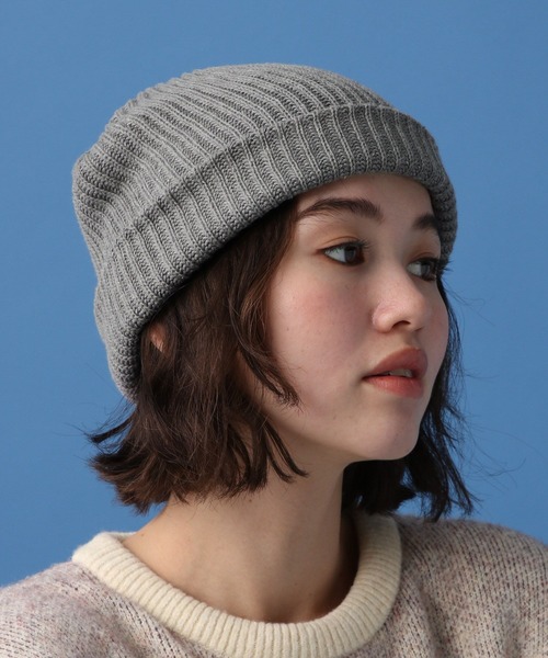 PBLIM（ページボーイリム）の「PBLIM/2wayビーニー（ニットキャップ/ビーニー・レディース・グレー/ブラック・FREE）」の11枚目の写真