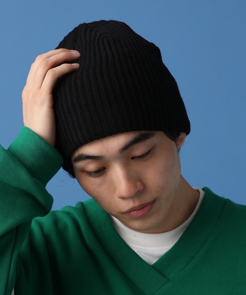 PBLIM（ページボーイリム）の「PBLIM/2wayビーニー（ニットキャップ/ビーニー・レディース・グレー/ブラック・FREE）」の6枚目の写真