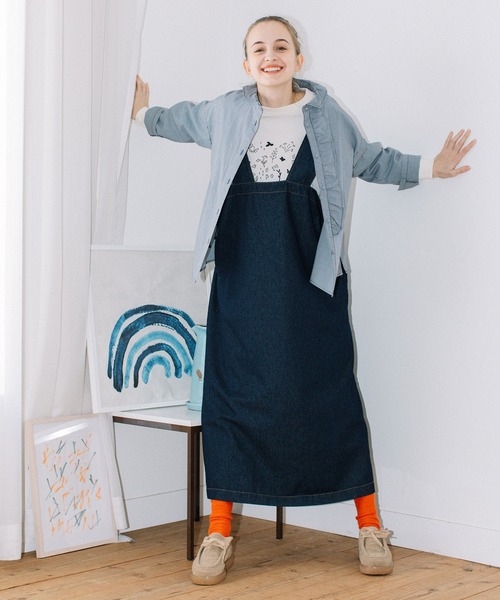 POU DOU DOU（プードゥドゥ）の「サイドリボンジャンパースカート