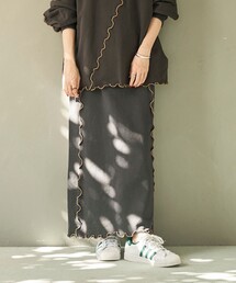 FREAK'S STORE（フリークスストア）の「配色メロー スウェットスカート（スカート）」