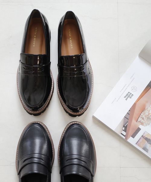 AmiAmi(アミアミ)の「軽量!厚底トラックソールコインローファー(ローファー・レディース・ブラック系その他/ブラック/ブラック系その他2/ブラック系その他3・L/LL/M/S/SS)」の10枚目の写真