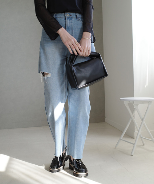 AmiAmi(アミアミ)の「軽量!厚底トラックソールコインローファー(ローファー・レディース・ブラック系その他/ブラック/ブラック系その他2/ブラック系その他3・L/LL/M/S/SS)」の7枚目の写真