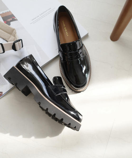 AmiAmi(アミアミ)の「軽量!厚底トラックソールコインローファー(ローファー・レディース・ブラック系その他/ブラック/ブラック系その他2/ブラック系その他3・L/LL/M/S/SS)」の19枚目の写真