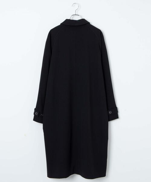 LUCY（ルーシー）の「LUCY/TRルーズステンカラーコート（トレンチコート・メンズ・ブラック・MEDIUM/LARGE）」の4枚目の写真