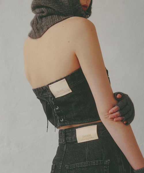 atelier SOMETHING デニムビスチェ（ベスト）｜SOMETHING（サムシング