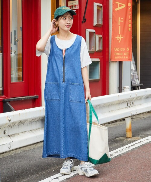 FREAK'S STORE×THOUSANDMILEジャンパースカート　バッグ FREAK'S STORE ワンピース THOUSAND MILE × STORE/サウザンド