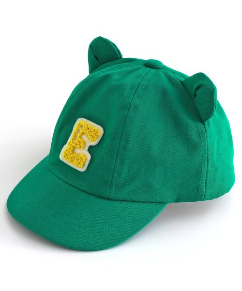 apres les cours(アプレレクール)の「tiny bear 耳付きキャップ(キャップ・キッズ・ベージュ/グリーン・50/54)」の11枚目の写真