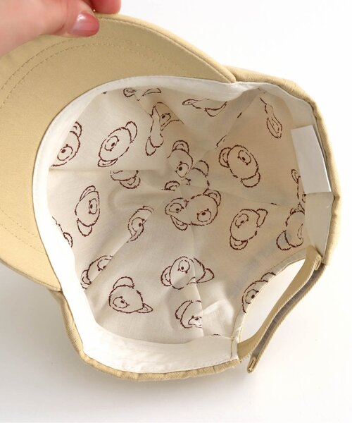 apres les cours(アプレレクール)の「tiny bear 耳付きキャップ(キャップ・キッズ・ベージュ/グリーン・50/54)」の18枚目の写真