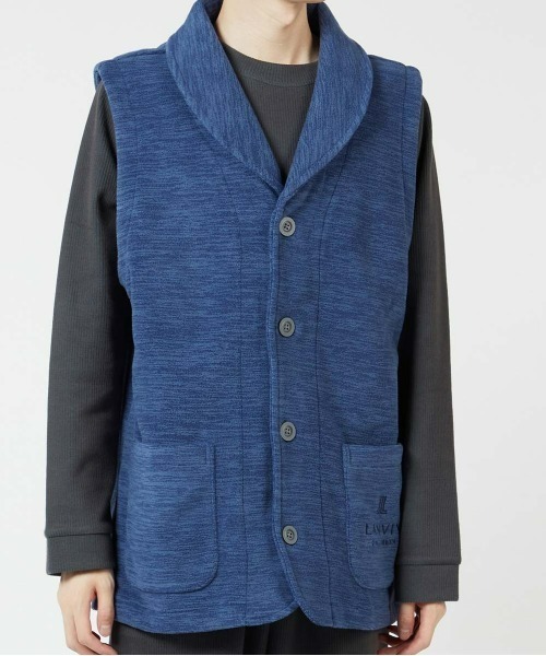 【セール】LANVIN COLLECTION メンズ カチオン染 フリースベスト 54438034(ルームウェア/パジャマ)|LANVIN collection(ランバン コレクション) 【セール】LANVIN COLLECTION メンズ カチオン染 フリースベスト 54438034(ルームウェア/パジャマ)|LANVIN collection(ランバン コレクション)