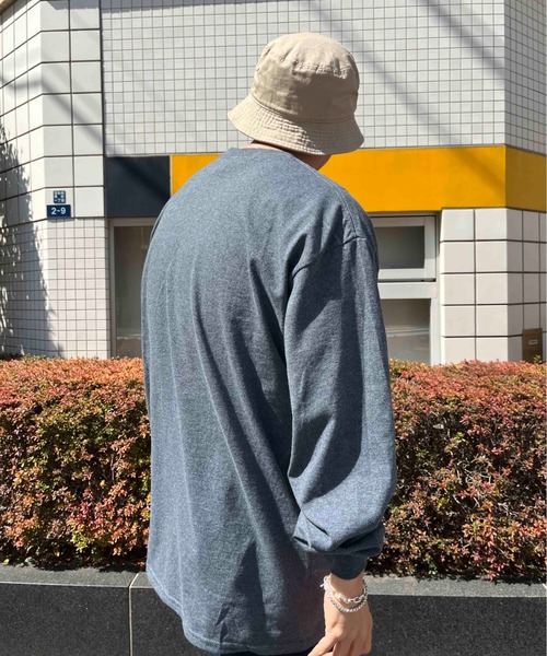 GILDAN（ギルダン）の「【GILDAN/ギルダン】6.0oz ロングスリーブ スーパービッグTシャツ2（Tシャツ/カットソー・メンズ・ダークグリーン/チョコ/ベージュ/ダークグレー/ライトグレー/ブルー系その他/マルーン/スモークグレー・L/3L/LL）」の9枚目の写真