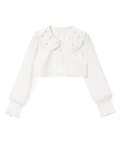 ケイトスペード Kate spade トドラーラッフルシフォンブラウス　入学式 トドラー ラッフルシフォンブラウス（シャツ/ブラウス）｜kate