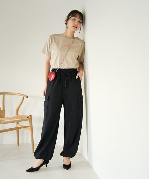 ROPE' PICNIC（ロペピクニック）の「RENU/マカロンカラーアソートロゴTシャツ（Tシャツ/カットソー・レディース・ベージュ系その他4/ピンク/オフホワイト/ベージュ/ブルー系その他4・38）」の20枚目の写真