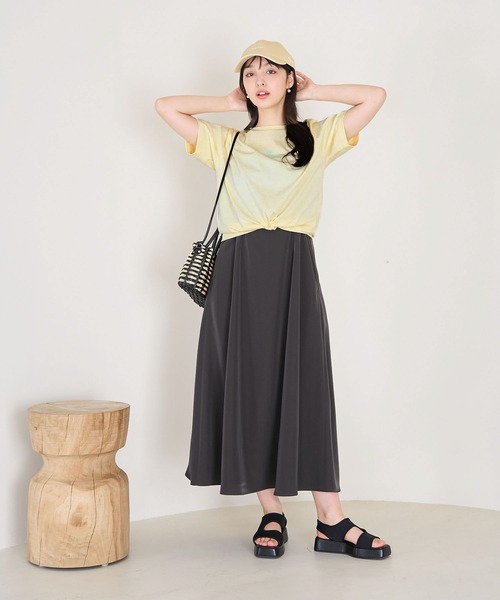 ROPE' PICNIC（ロペピクニック）の「RENU/マカロンカラーアソートロゴTシャツ（Tシャツ/カットソー・レディース・ベージュ系その他4/ピンク/オフホワイト/ベージュ/ブルー系その他4・38）」の10枚目の写真