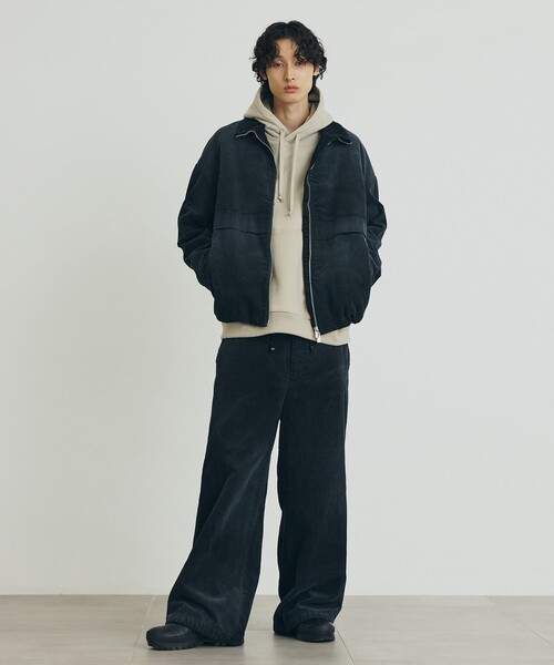 PUBLIC TOKYO（パブリックトウキョウ）の「〈セットアップ対応〉ブリーチコーデュロイスタンドブルゾン（ブルゾン・メンズ・ブラック/カーキ・1/2）」の11枚目の写真