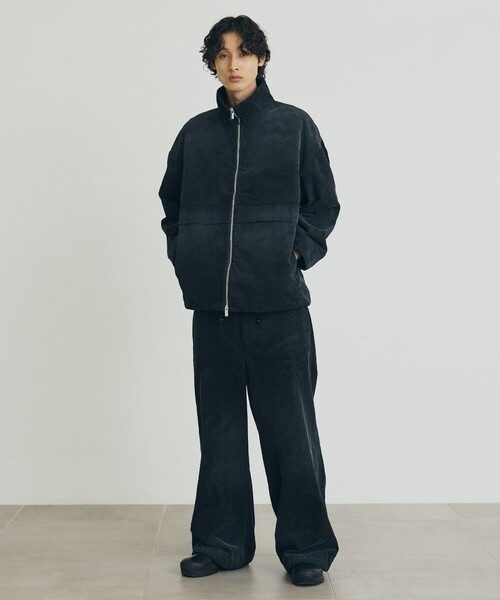 PUBLIC TOKYO（パブリックトウキョウ）の「〈セットアップ対応〉ブリーチコーデュロイスタンドブルゾン（ブルゾン・メンズ・ブラック/カーキ・1/2）」の12枚目の写真