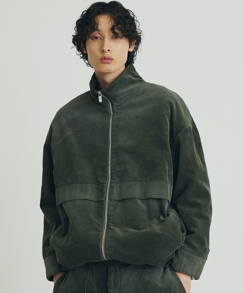 PUBLIC TOKYO（パブリックトウキョウ）の「〈セットアップ対応〉ブリーチコーデュロイスタンドブルゾン（ブルゾン・メンズ・ブラック/カーキ・1/2）」の16枚目の写真