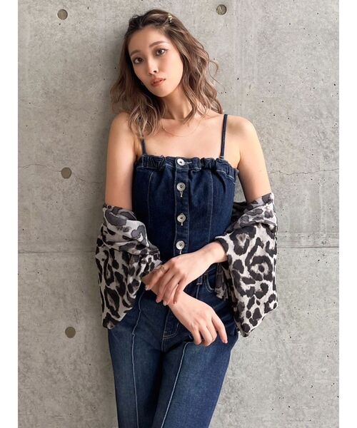 GYDA（ジェイダ）の「SHEERショートシャツ（シャツ/ブラウス・レディース・オフホワイト/その他1/イエロー・FREE）」の22枚目の写真