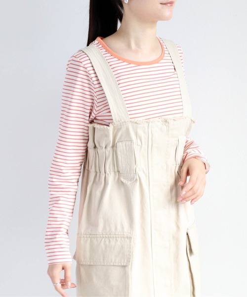 cepo(セポ)の「シンプルボーダーロンTee(Tシャツ/カットソー・レディース・ブラック/ブルー/オレンジ・M)」の22枚目の写真