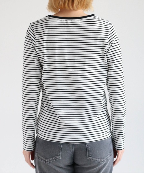 cepo(セポ)の「シンプルボーダーロンTee(Tシャツ/カットソー・レディース・ブラック/ブルー/オレンジ・M)」の10枚目の写真