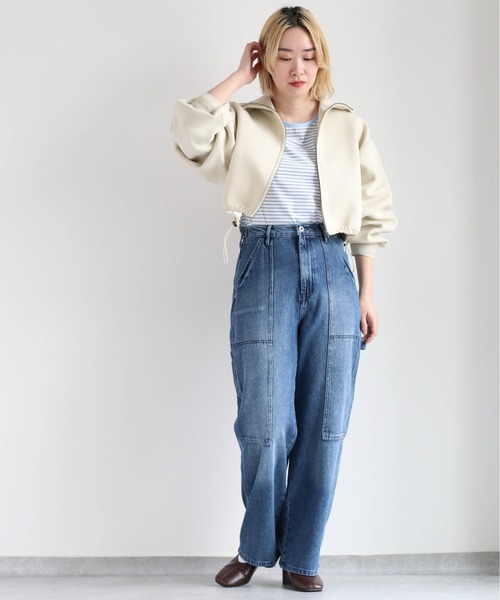 cepo(セポ)の「シンプルボーダーロンTee(Tシャツ/カットソー・レディース・ブラック/ブルー/オレンジ・M)」の20枚目の写真