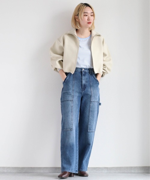 cepo(セポ)の「シンプルボーダーロンTee(Tシャツ/カットソー・レディース・ブラック/ブルー/オレンジ・M)」の21枚目の写真