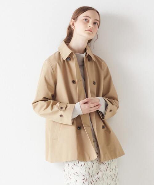 MELROSE claire（メルローズ クレール）の「丈感がポイント☆ショートトレンチコート（トレンチコート・レディース・ベージュ/ネイビー/イエロー/ミント・FREE）」の6枚目の写真