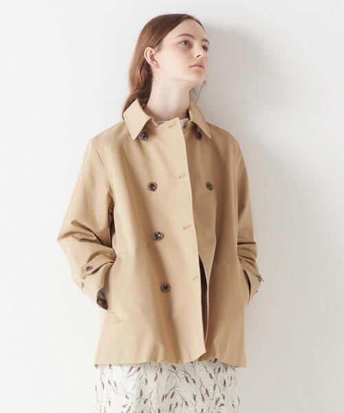 MELROSE claire（メルローズ クレール）の「丈感がポイント☆ショートトレンチコート（トレンチコート・レディース・ベージュ/ネイビー/イエロー/ミント・FREE）」の8枚目の写真