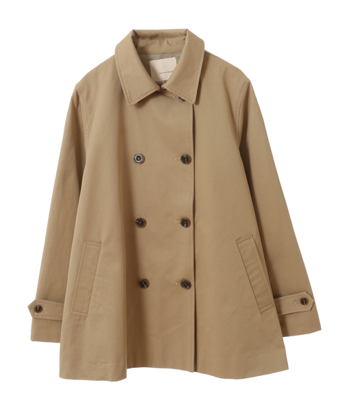 MELROSE claire（メルローズ クレール）の「丈感がポイント☆ショートトレンチコート（トレンチコート・レディース・ベージュ/ネイビー/イエロー/ミント・FREE）」の10枚目の写真