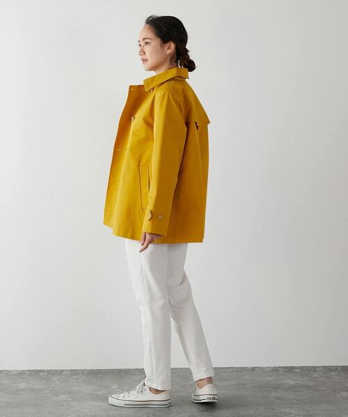 MELROSE claire（メルローズ クレール）の「丈感がポイント☆ショートトレンチコート（トレンチコート・レディース・ベージュ/ネイビー/イエロー/ミント・FREE）」の19枚目の写真