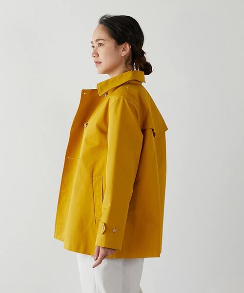 MELROSE claire（メルローズ クレール）の「丈感がポイント☆ショートトレンチコート（トレンチコート・レディース・ベージュ/ネイビー/イエロー/ミント・FREE）」の20枚目の写真