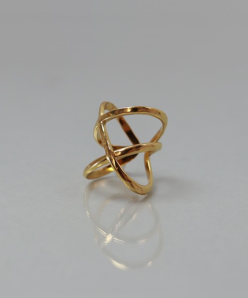 ieLS（イエルズ）の「金属アレルギー対応「ieLS」ステンレス　スリーラインフリーリング（リング・レディース・シルバー/ゴールド・ONE SIZE）」の4枚目の写真