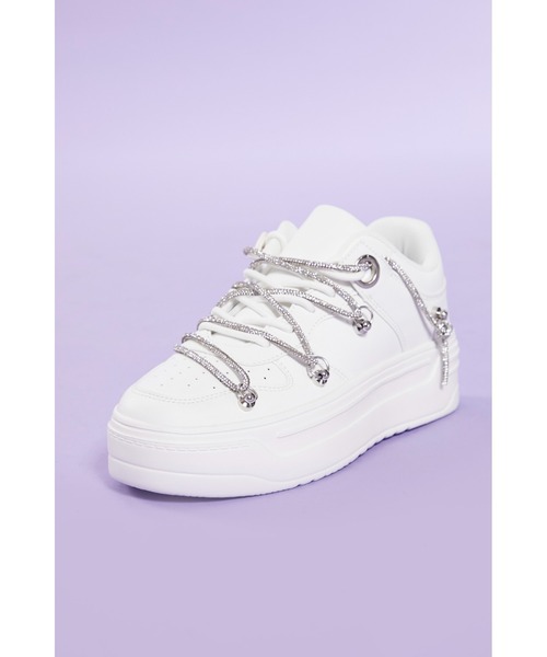 FOREVER 21（フォーエバー トゥエンティーワン）の「厚底シンプルスニーカー（スニーカー・レディース・ホワイト・23.0cm/24.0cm/25.0cm）」の4枚目の写真