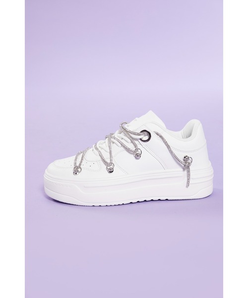 FOREVER 21（フォーエバー トゥエンティーワン）の「厚底シンプルスニーカー（スニーカー・レディース・ホワイト・23.0cm/24.0cm/25.0cm）」の5枚目の写真