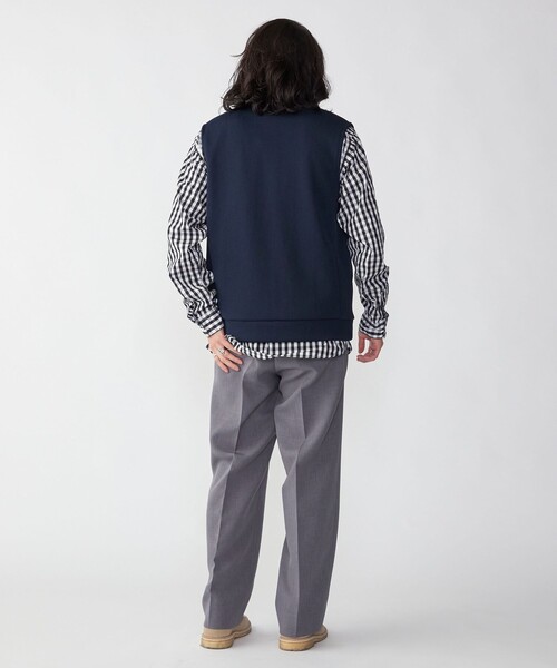 SHIPS（シップス）の「SHIPS: クォーターゲージ ハイジップ ベスト（ベスト・メンズ・チャコールグレー/イエロー系その他2/ネイビー・MEDIUM/LARGE）」の9枚目の写真