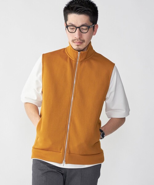 SHIPS（シップス）の「SHIPS: クォーターゲージ ハイジップ ベスト（ベスト・メンズ・チャコールグレー/イエロー系その他2/ネイビー・MEDIUM/LARGE）」の17枚目の写真