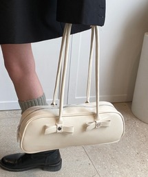 ribbon wide square bag