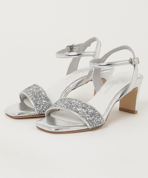 artemis by DIANA(アルテミスバイダイアナ)の「グリッターストラップサンダル(サンダル・レディース・ブラック/ゴールド/ブラック×ブラック/シルバー/シルバー系その他・S/M/L/XL)」の12枚目の写真