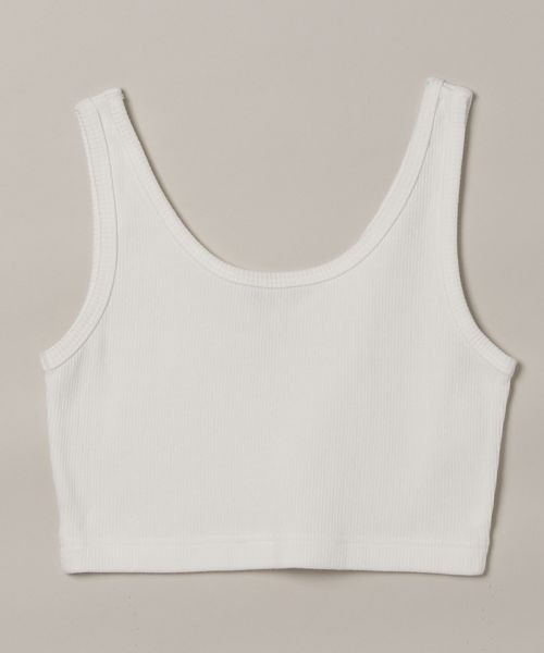 タンクトップ　見本 JEANASIS（ジーナシス）の「サスティナブル2WAYリブクロップド