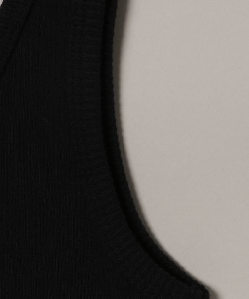 JEANASIS(ジーナシス)の「サスティナブル2WAYリブクロップドタンク/113329(タンクトップ・レディース・ブルー系その他/ブラック系その他/ホワイト/ブラック・FREE)」の13枚目の写真